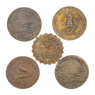 Lot 11 - A GROUP OF TWENTY 18TH/ 19TH CENTURY PROVINCIAL TOKENS