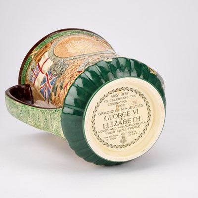 Lot 67 - A ROYAL DOULTON COMMEMORATIVE 1937 CORONATION LOVING CUP