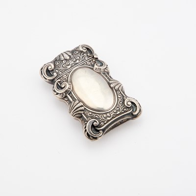 Lot 207 - MASONIC INTEREST: AN AMERICAN STERLING SILVER VESTA CASE, CIRCA 1905