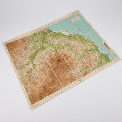 Lot 5 - EDWARD STANFORD, A LEATHER-CASED SET OF 37 FOLDING BARTHOLOMEW`'S ROAD MAPS OF ENGLAND AND WALES