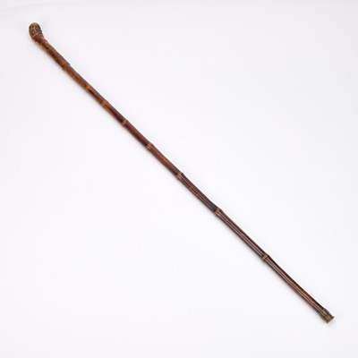 Lot 2 - A LATE 19TH CENTURY BAMBOO SWORD STICK