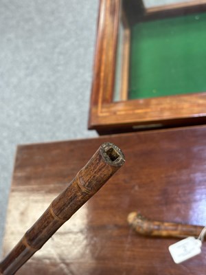 Lot 2 - A LATE 19TH CENTURY BAMBOO SWORD STICK