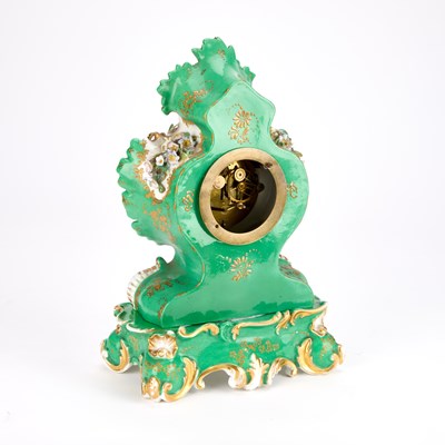 Lot 41 - A JACOB PETIT PORCELAIN MANTEL CLOCK
