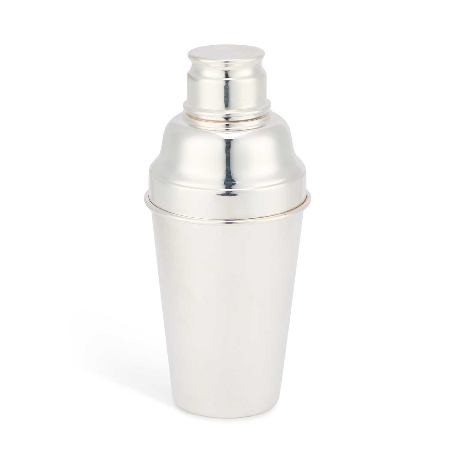 Lot 260 - A VINTAGE SILVER-PLATED COCKTAIL SHAKER