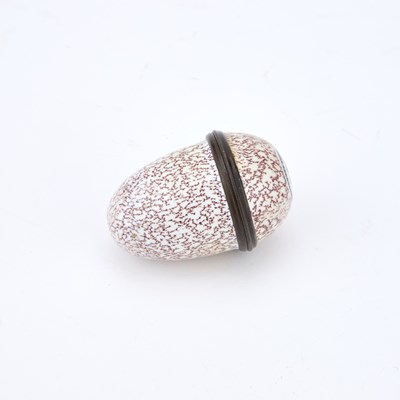 Lot A SOUTH STAFFORDSHIRE ENAMEL NUTMEG GRATER