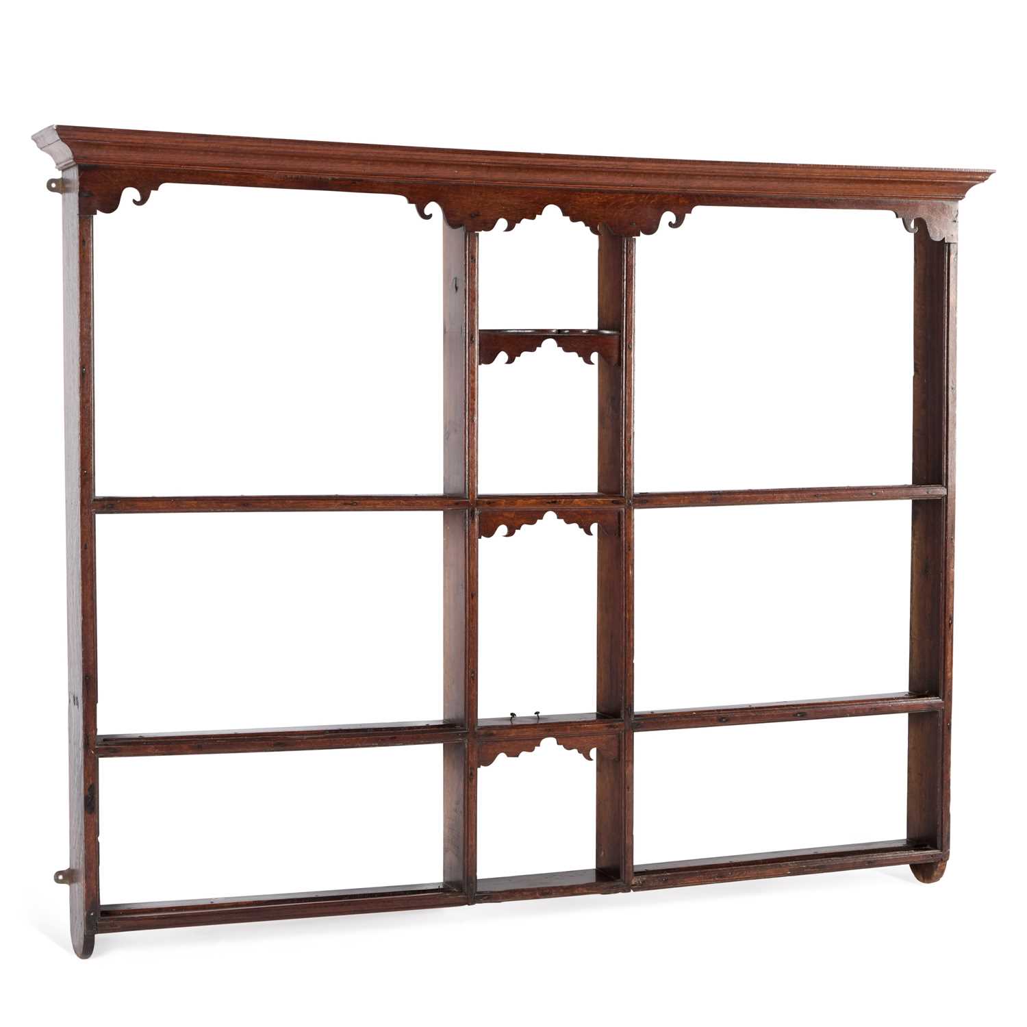 Lot A GEORGE III OAK PLATE RACK