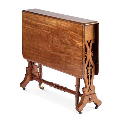 Lot 1060 - A VICTORIAN MAHOGANY SUTHERLAND TABLE