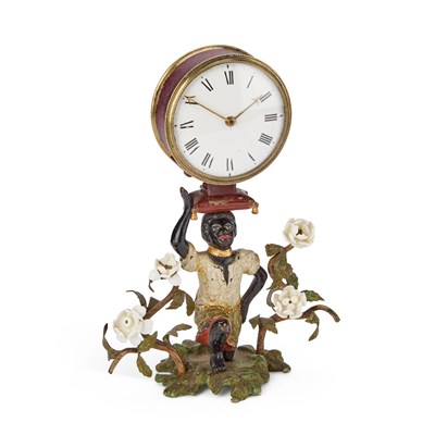 Lot 980 - AN UNUSUAL NIGHT CLOCK