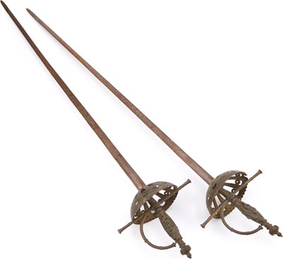 Lot 17 - TWO CUP-HILT RAPIERS