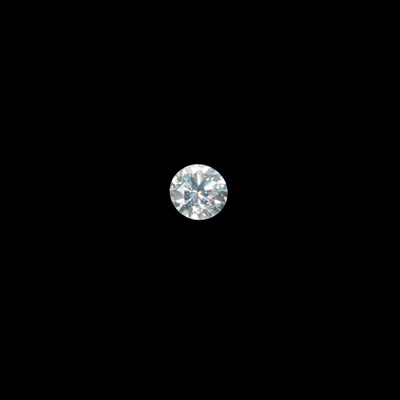 Lot 656 - A LOOSE ROUND BRILLIANT-CUT DIAMOND