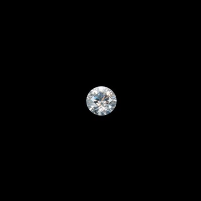 Lot 655 - A LOOSE ROUND BRILLIANT-CUT DIAMOND