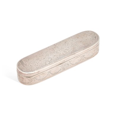 Lot 299 - A DUTCH SILVER TOBACCO BOX