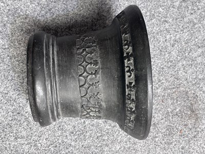 Lot 132 - A LATE 17TH CENTURY LEADED BRONZE MORTAR