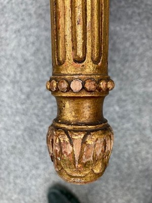 Lot AN 18TH CENTURY STYLE GILTWOOD STOOL