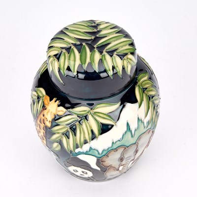 Lot 103 - A MOORCROFT 'NOAH'S ARK' GINGER JAR