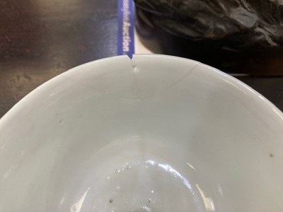 Lot A GROUP OF THREE CHINESE FAMILLE ROSE BOWLS