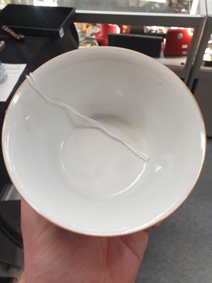 Lot 703 - A GROUP OF THREE CHINESE FAMILLE ROSE BOWLS