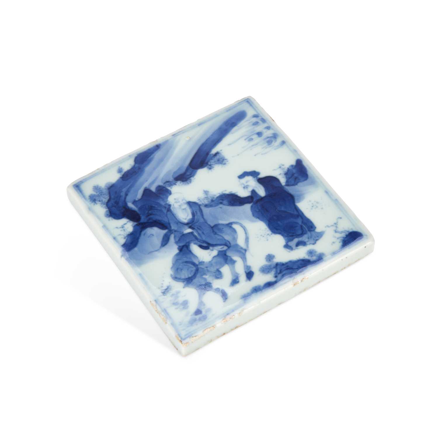 Lot A CHINESE BLUE AND WHITE TILE