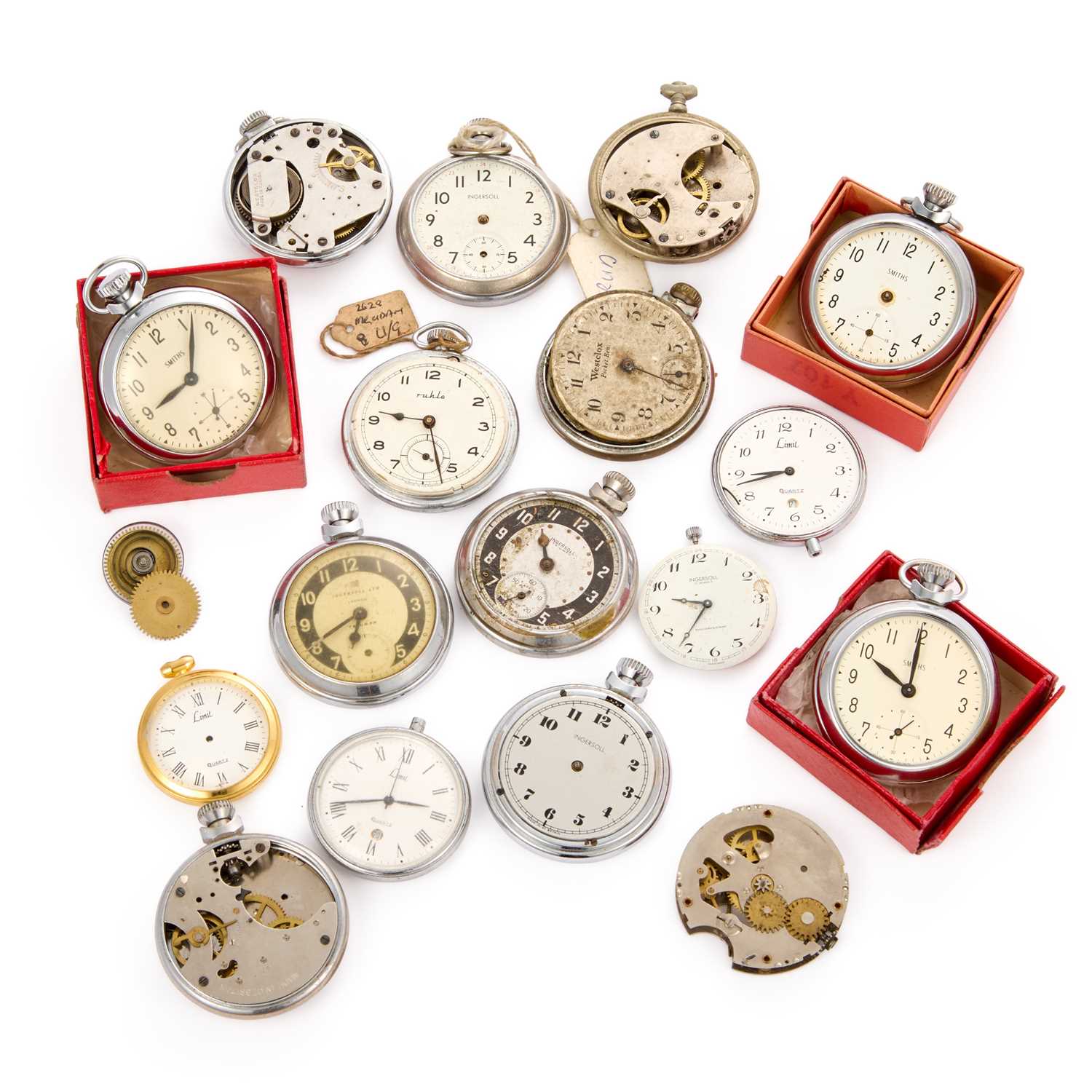 Lot A GROUP OF POCKET WATCHES FOR SPARES OR REPAIRS