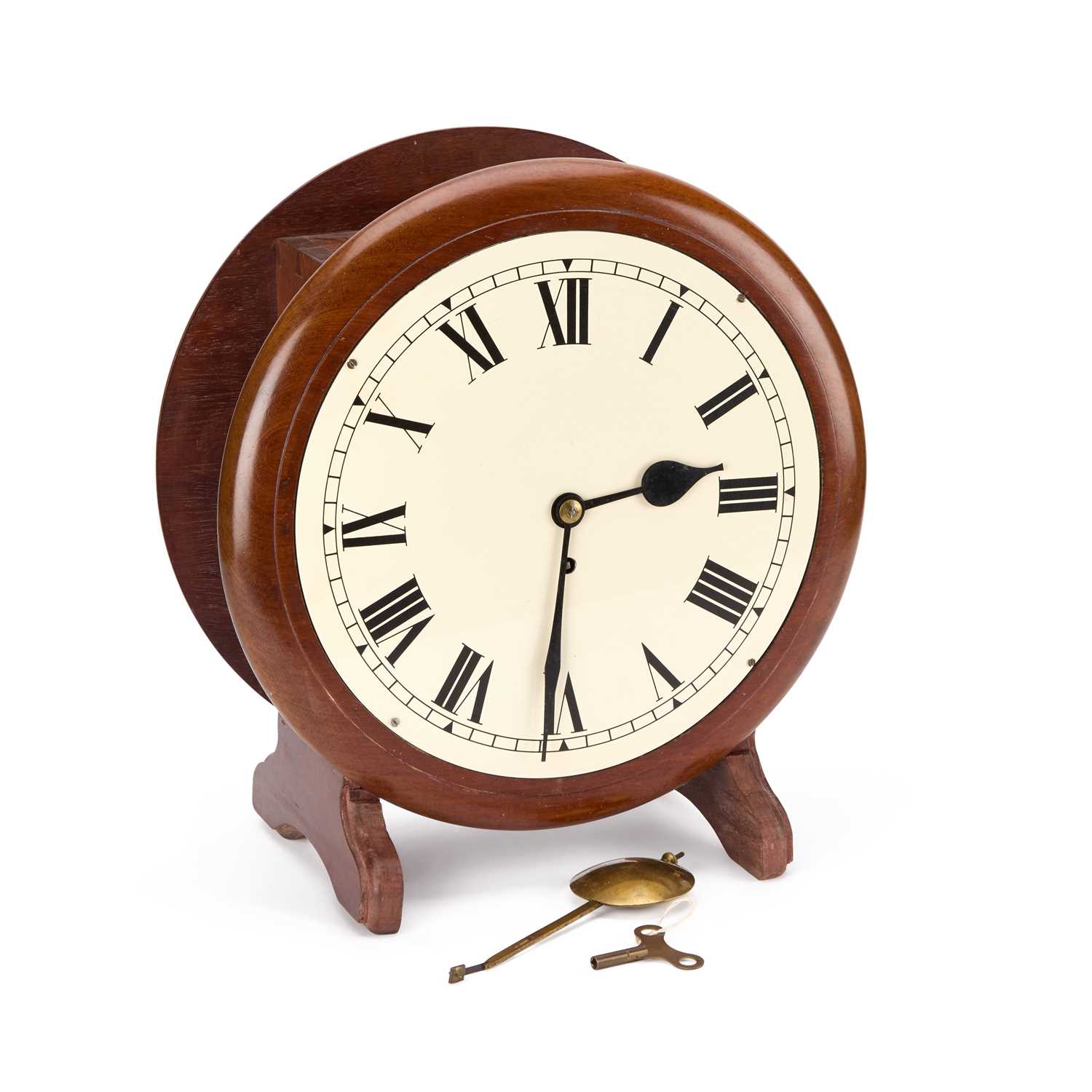 Lot A DOUBLE FACED FUSEE CLOCK, C.1900