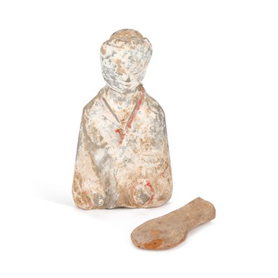 Lot 521 - A CHINESE TANG STYLE FIGURE