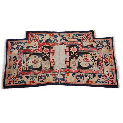 Lot 951 - A TIBETAN SADDLE CLOTH