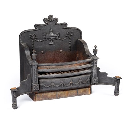 Lot 172 - A CAST IRON FIRE GRATE