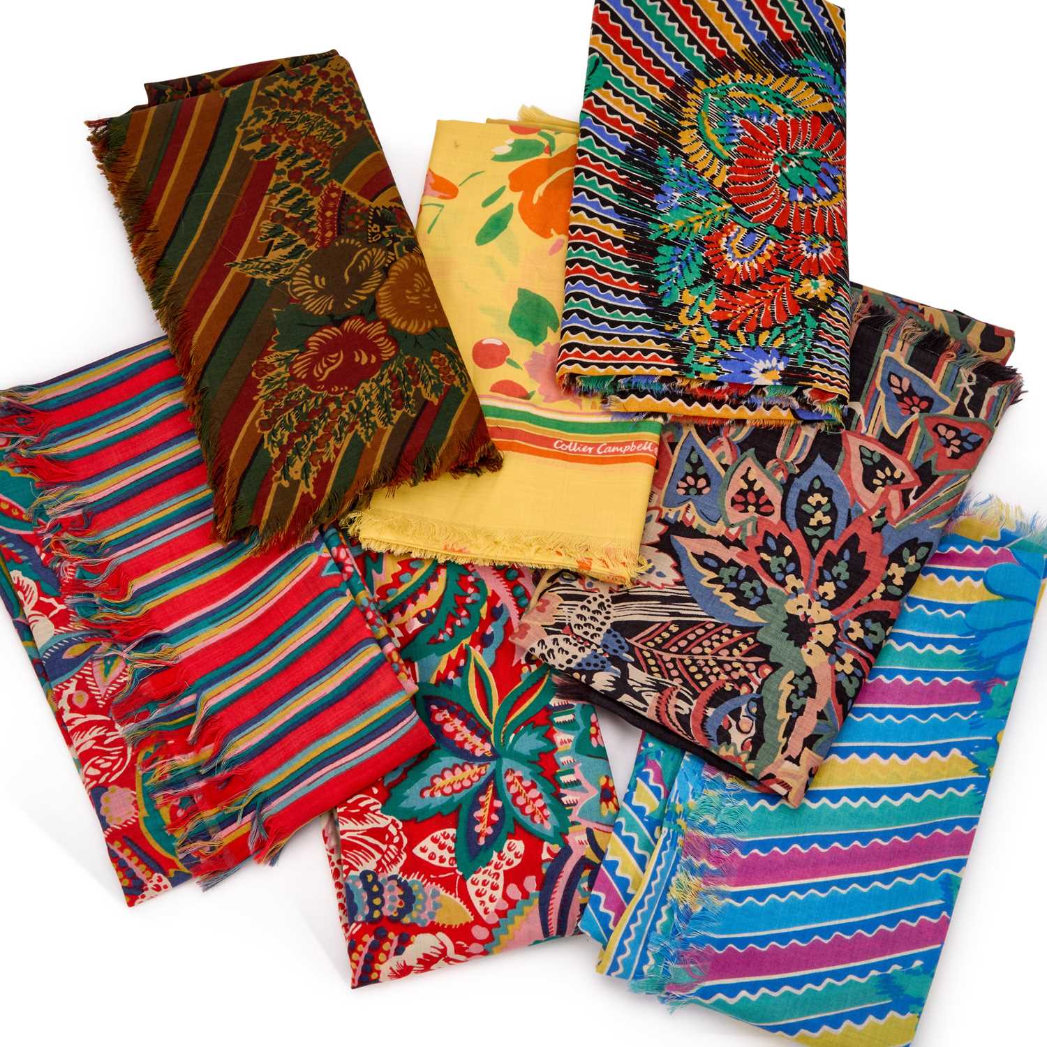 Lot A COLLECTION OF COLLER CAMPBELL SCARVES