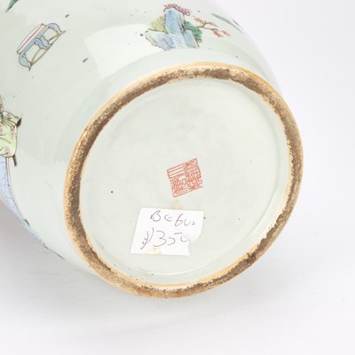 Lot A CHINESE FAMILLE ROSE VASE AND COVER, 19TH CENTURY