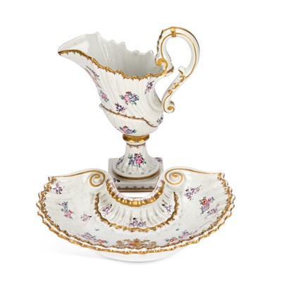 Lot 93 - A SAMSON PORCELAIN EWER AND BASIN, 19TH CENTURY