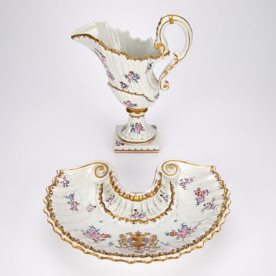 Lot A SAMSON PORCELAIN EWER AND BASIN, 19TH CENTURY