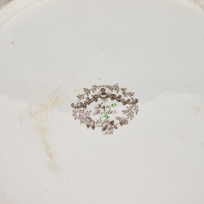 Lot A STAFFORDSHIRE IRONSTONE TUREEN, COVER AND STAND, C.1840