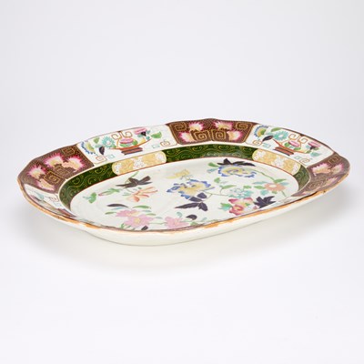 Lot AN ASHWORTH BROS IRONSTONE MEAT PLATE, C.1840
