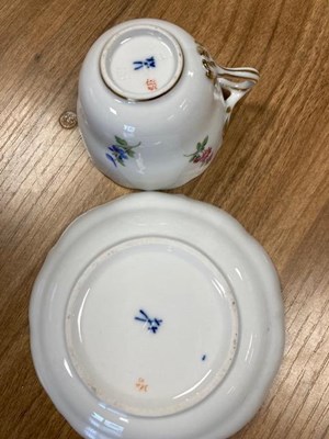 Lot A MEISSEN PORCELAIN PART COFFEE SET, C.1900