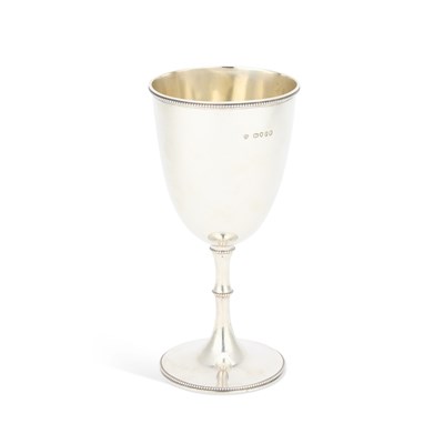 Lot 450 - A VICTORIAN SILVER GOBLET