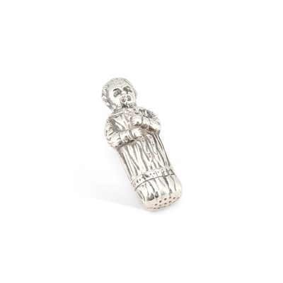 Lot 298 - A CONTINENTAL SILVER NOVELTY PEPPERETTE