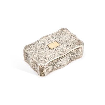 Lot 456 - A VICTORIAN SILVER SNUFF BOX