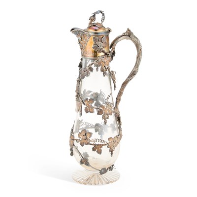 Lot 463 - A FINE VICTORIAN SILVER-MOUNTED CLARET JUG
