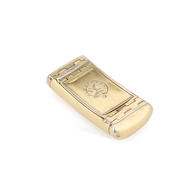 Lot 480 - A GEORGE III SILVER-GILT COMBINATION SNUFF BOX AND VINAIGRETTE