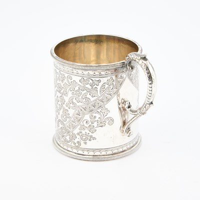 Lot A VICTORIAN SILVER CHRISTENING MUG