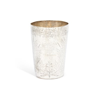 Lot 426 - A VICTORIAN SILVER BEAKER