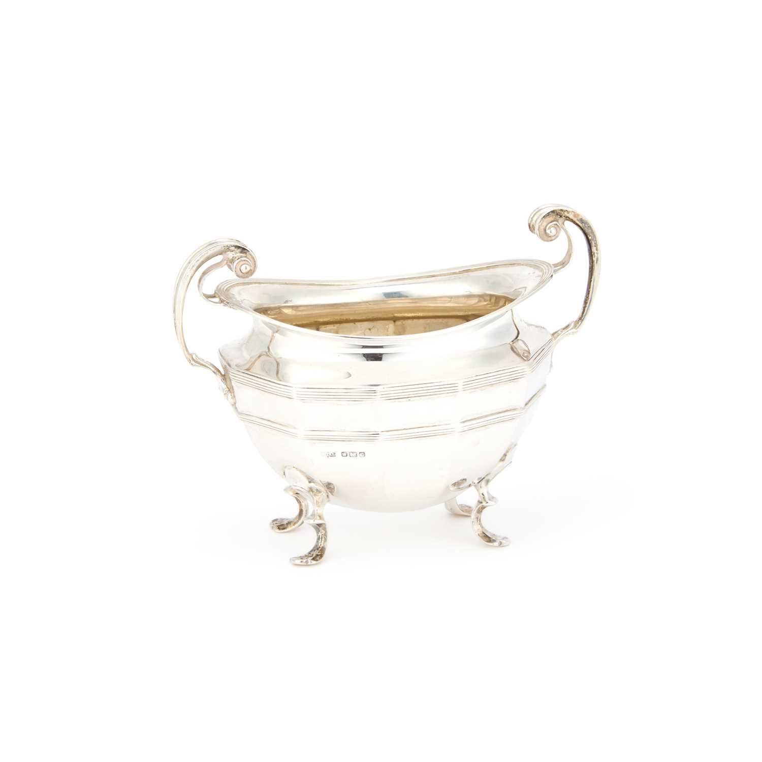 Lot A GEORGE V SILVER TWO-HANDLED SUGAR BOWL