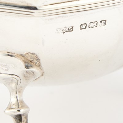 Lot A GEORGE V SILVER TWO-HANDLED SUGAR BOWL