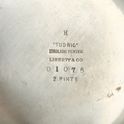 Lot A LIBERTY & CO TUDRIC PEWTER FOUR-PIECE TEA SERVICE