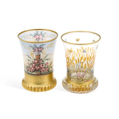 Lot 77 - TWO BOHEMIAN SPA GLASSES