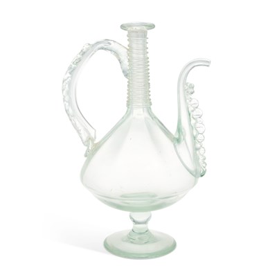 Lot 75 - A VENETIAN GLASS EWER