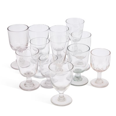 Lot 70 - A COLLECTION OF 19TH CENTURY DRINKING GLASSES