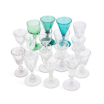 Lot 95 - A QUANTITY OF ANTIQUE DRINKING GLASSES