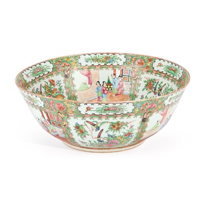 Lot 544 - A CHINESE PORCELAIN PUNCH BOWL, C.1900