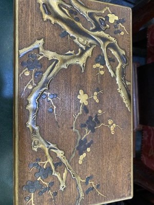 Lot A JAPANESE LACQUERED WRITING BOX, MEIJI PERIOD